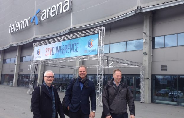 Johan Klüwer, Bjørn Berli and Arild Waaler (SIRIUS Director) on their way into the Master Class.
